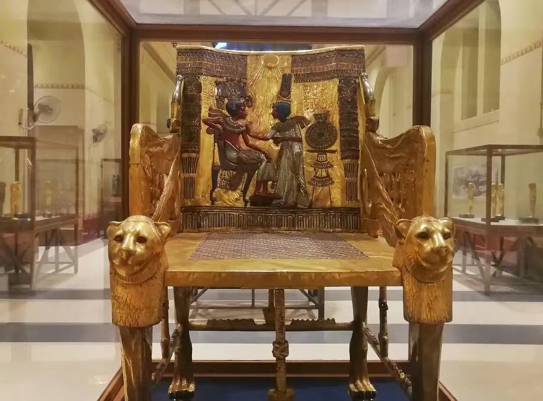 古埃及法老的专用座椅——图坦卡蒙宝座 距今也有3000多年