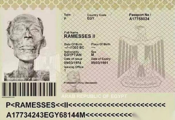 古埃及法老去世3000年后获得了一本护照 原因是这个